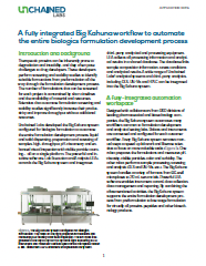 A fully integrated Big Kahuna workflow to automate the entire biologics formulation development process