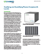 Qualifying and Quantifying Plasma Samples with Lunatic